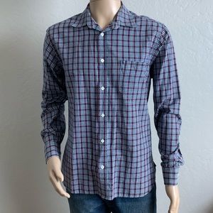 Billy Reid long sleeve button front shirt Medium